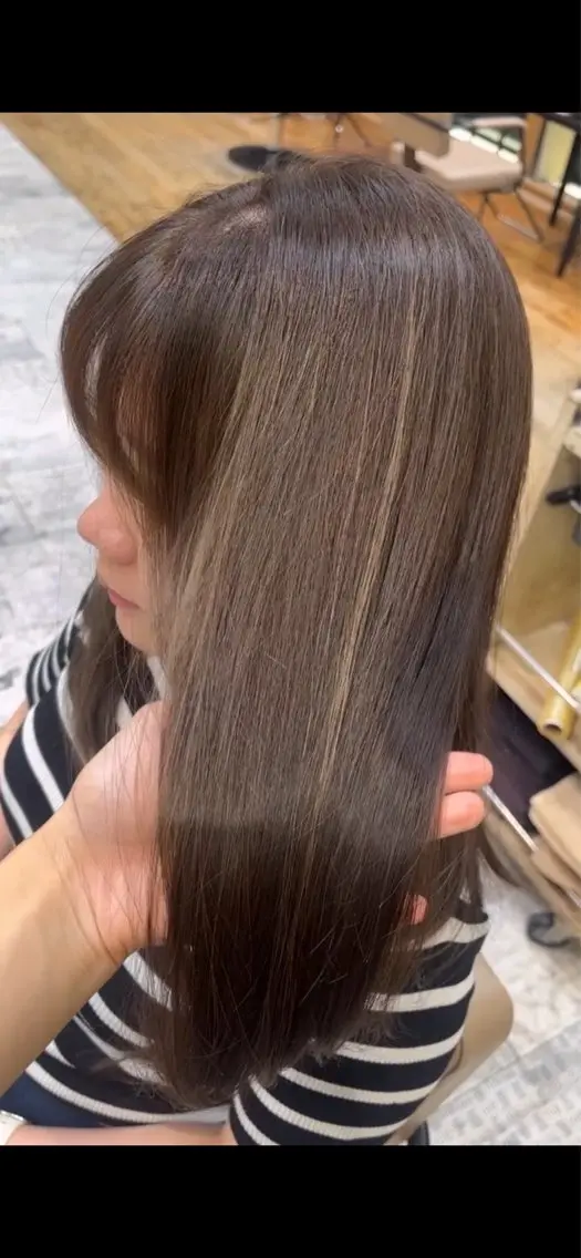 カラー ブリーチ ケアカラー ブリーチなしカラー ヘアカラー トリートメント アレンジ/艶カラー 銀座🌼さきえのヘアスタイル