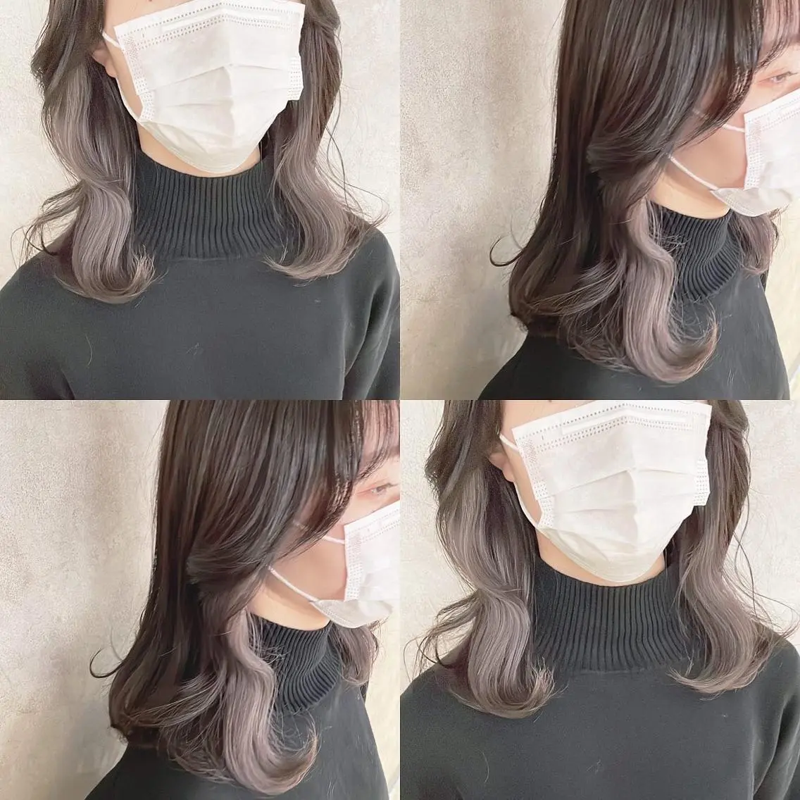 カラー ブリーチ シルバー ヘアカラー トリートメント 渋谷:インナーカラー ／🍒エリカ🍒のヘアスタイル