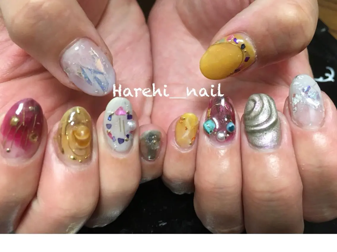 ネイル ニュアンスネイル Harehi_ nailのネイルデザイン