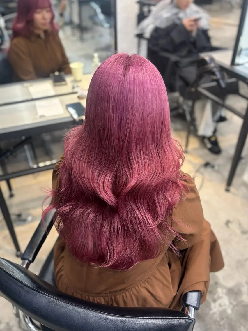 ロング カラー ヘアアレンジ ヘアカラー トリートメント 💟ケア×ハイトーン 💟/ミオのヘアスタイル