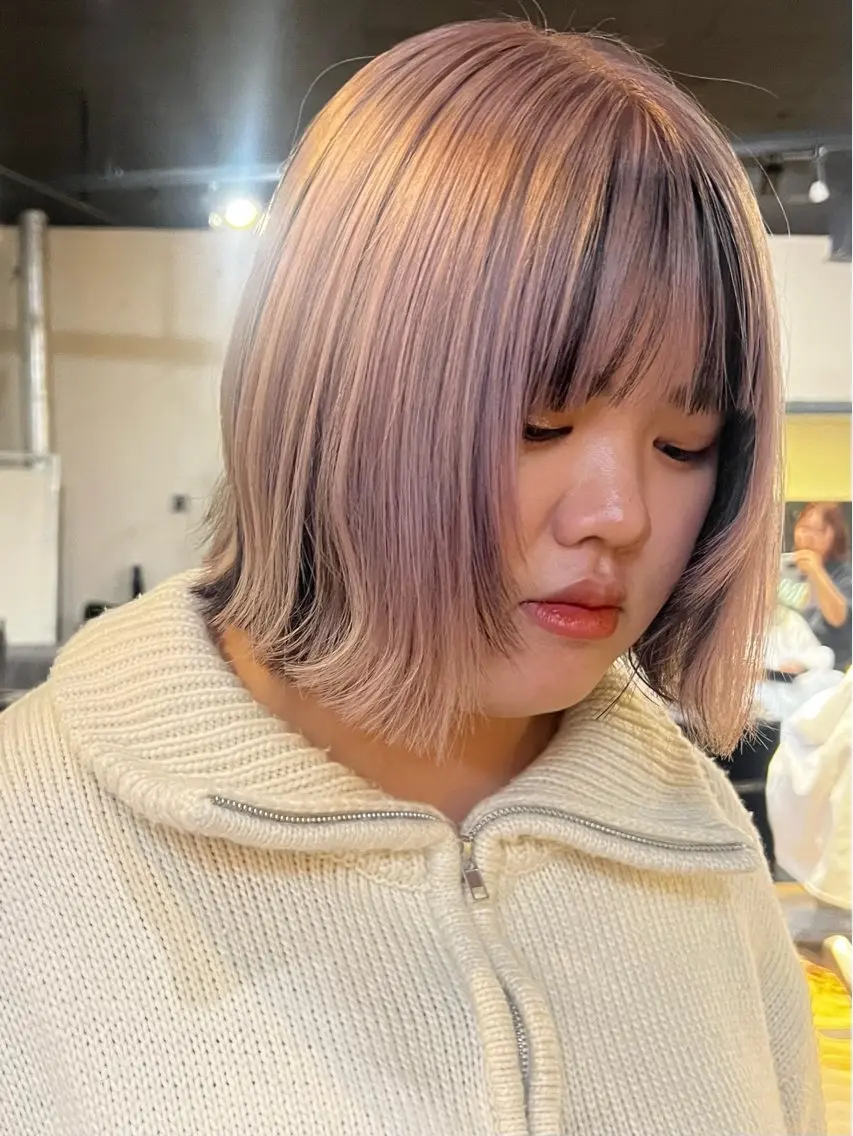 ショート カラー 🌈ケアブリーチ🌈 おぐまなつきのヘアスタイル
