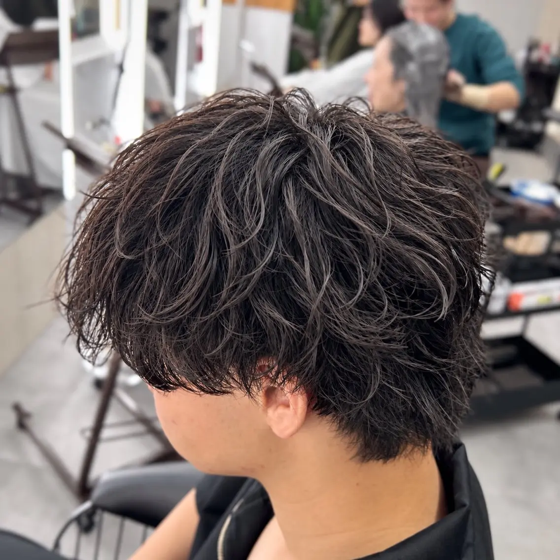 パーマ メンズ フェザーパーマ メンズパーマ スペインカール カット パーマ メンズパーマ🌍海外 ヘア/威吹のヘアスタイル
