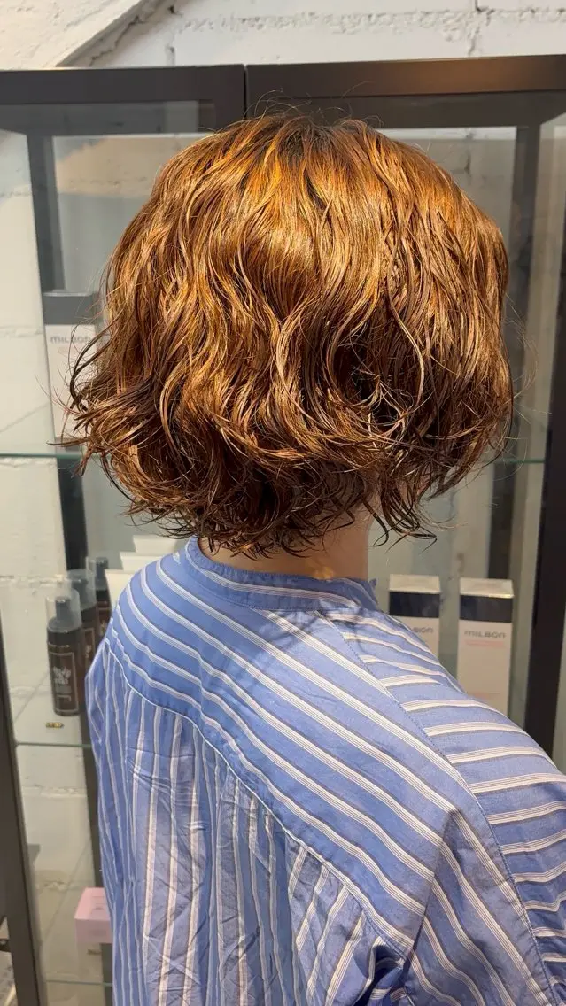 ショート パーマ haku【津久野店】 ERIKAのヘアスタイル