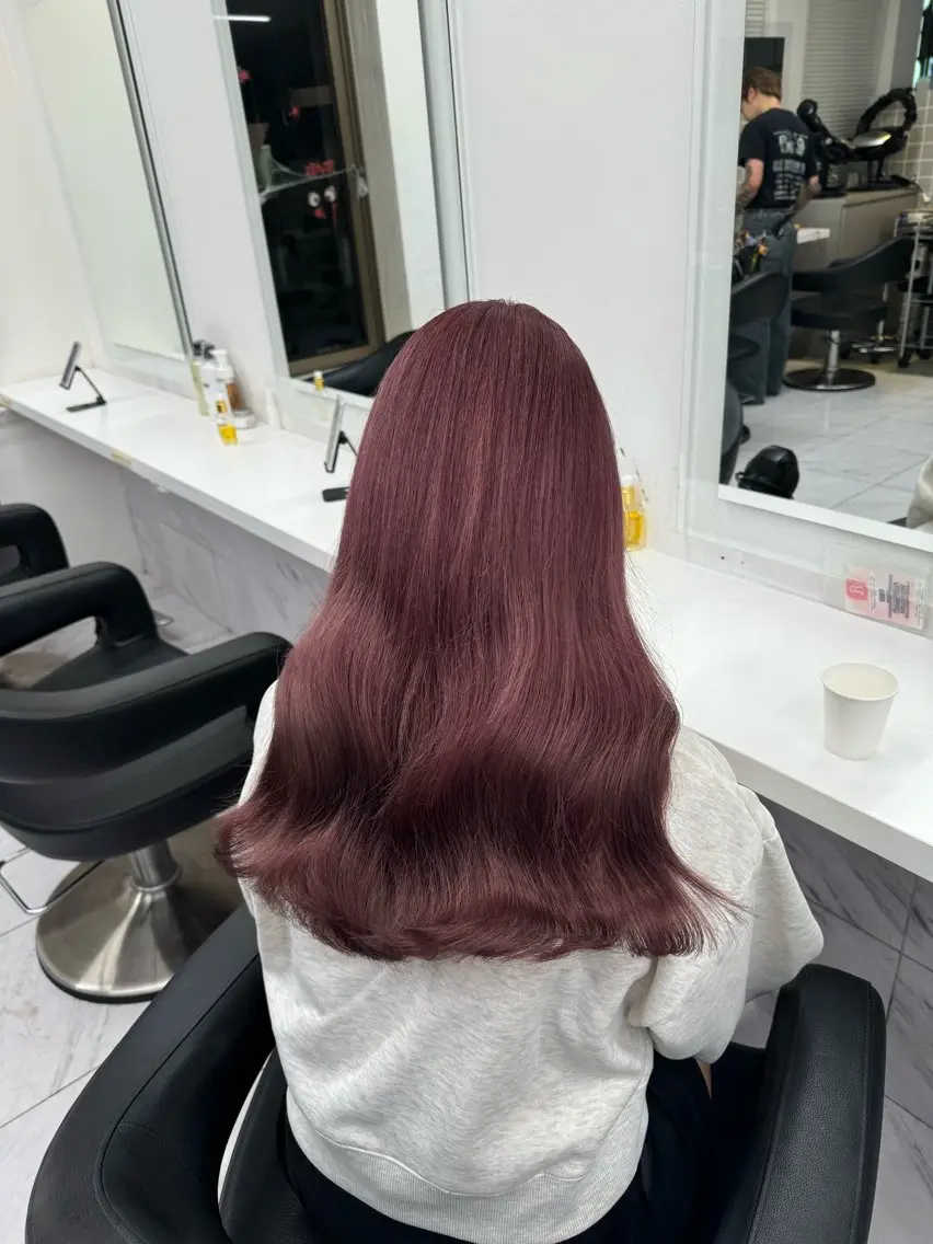 ロング カラー パーマ ヘアアレンジ メンズ キッズ 韓国系🇰🇷🩶 艶暗髪/MEIのヘアスタイル