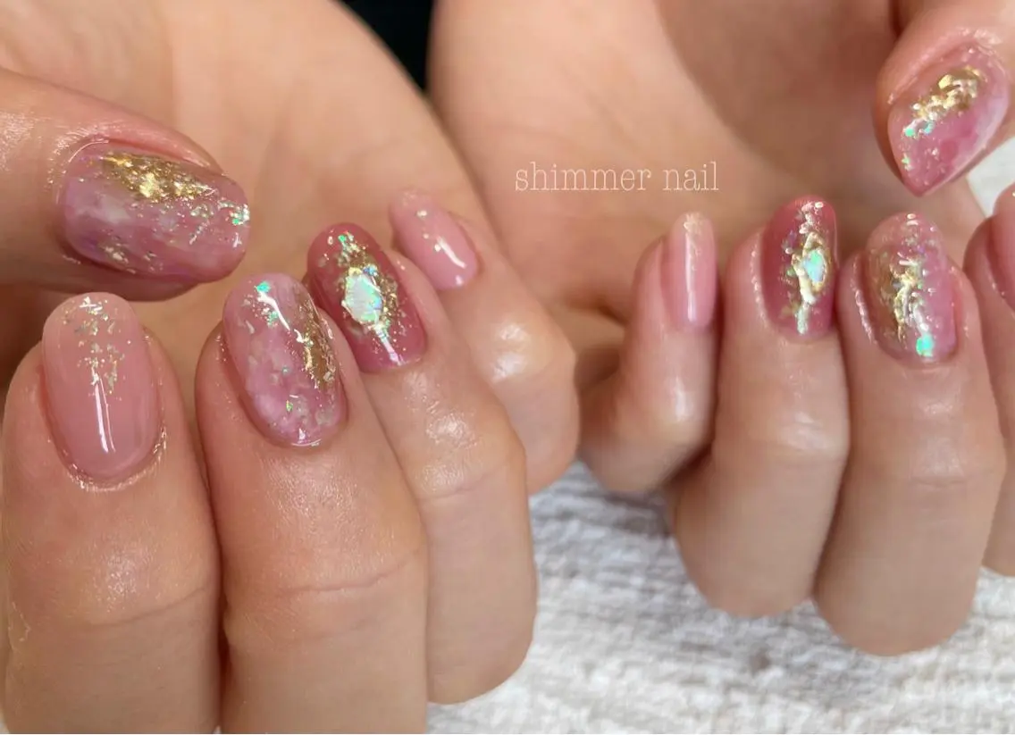ネイル ハンドネイル Shimmer Nail⋆*✩のネイルデザイン