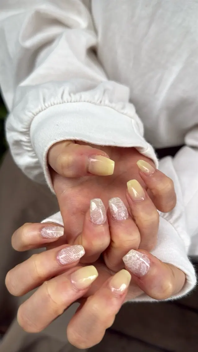 ネイル フラッシュネイル フラッシュマグ フットネイル フレンチネイル 韓国ネイル SAKU nail 作島茜のネイルデザイン