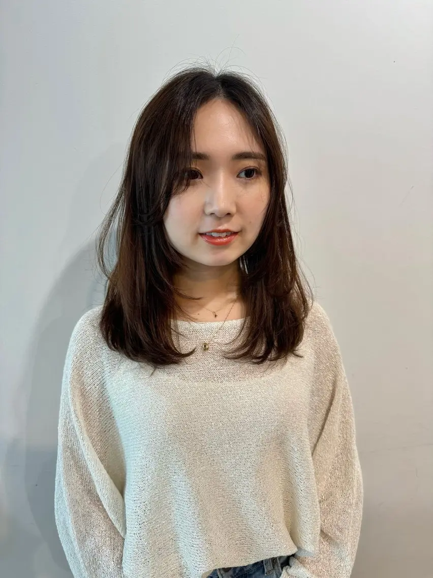 ミディアム レイヤーカット レイヤー/大人ボブ 渡邉【日吉美容室】のヘアスタイル