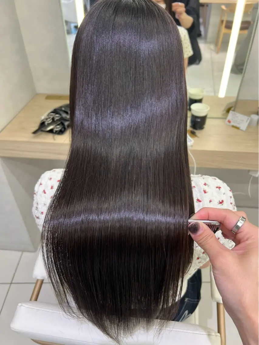 ロング オオイシ ユウガのヘアスタイル