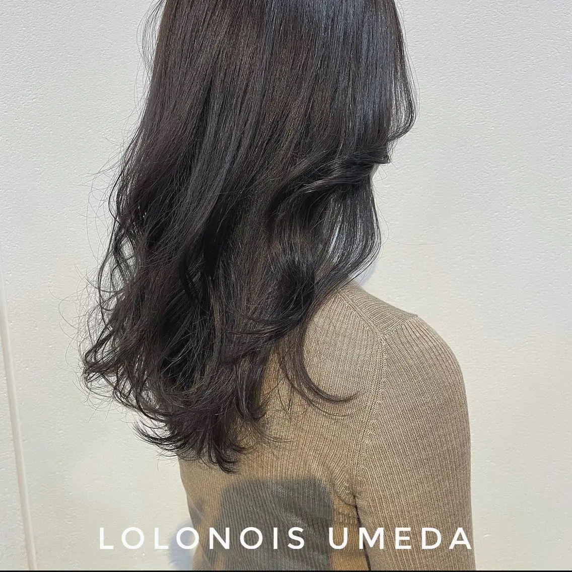 ロング カラー ラベンダーカラー ラベンダーグレー Lolonois梅田 /Okazaki:)のヘアスタイル
