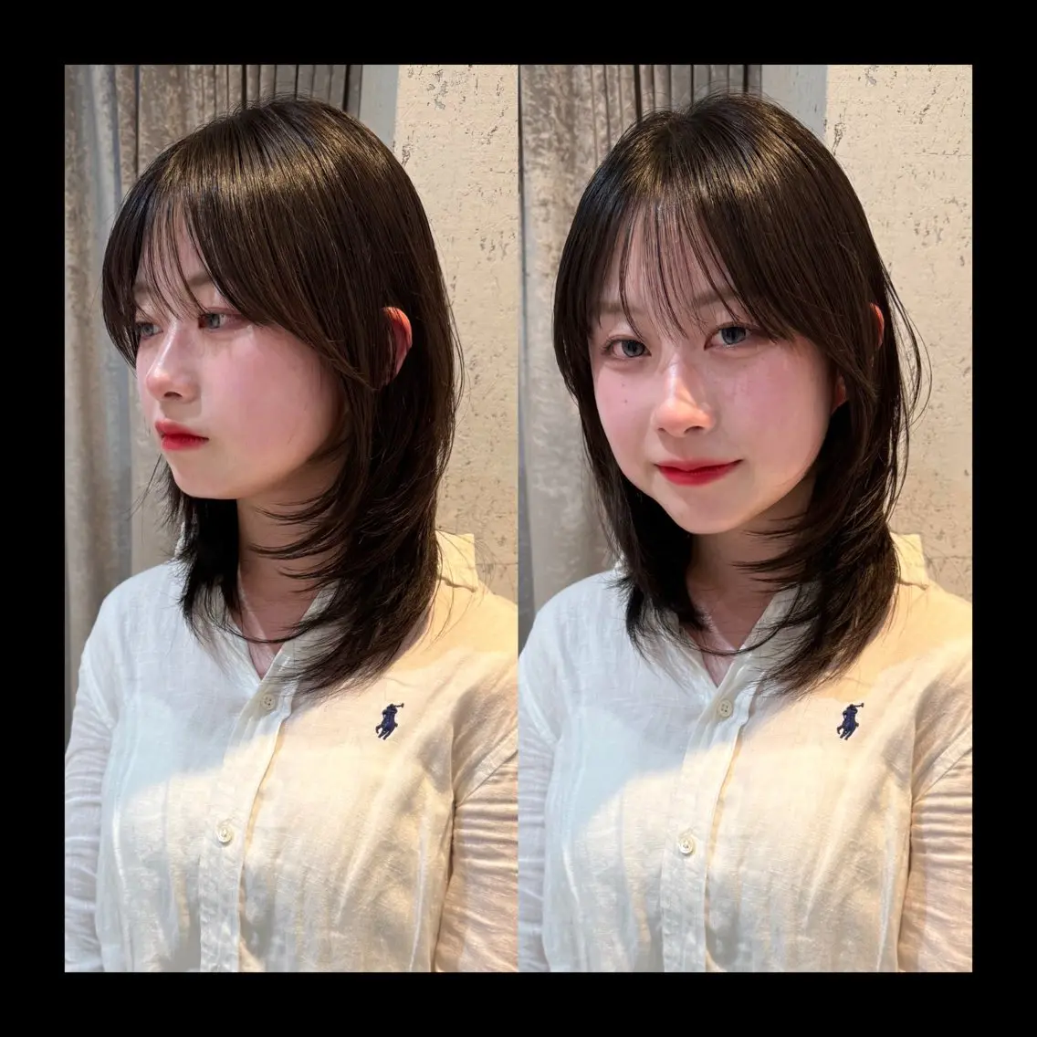 ミディアム カラー 似合わせカット カット ヘアカラー mai / linoah˚✧のヘアスタイル