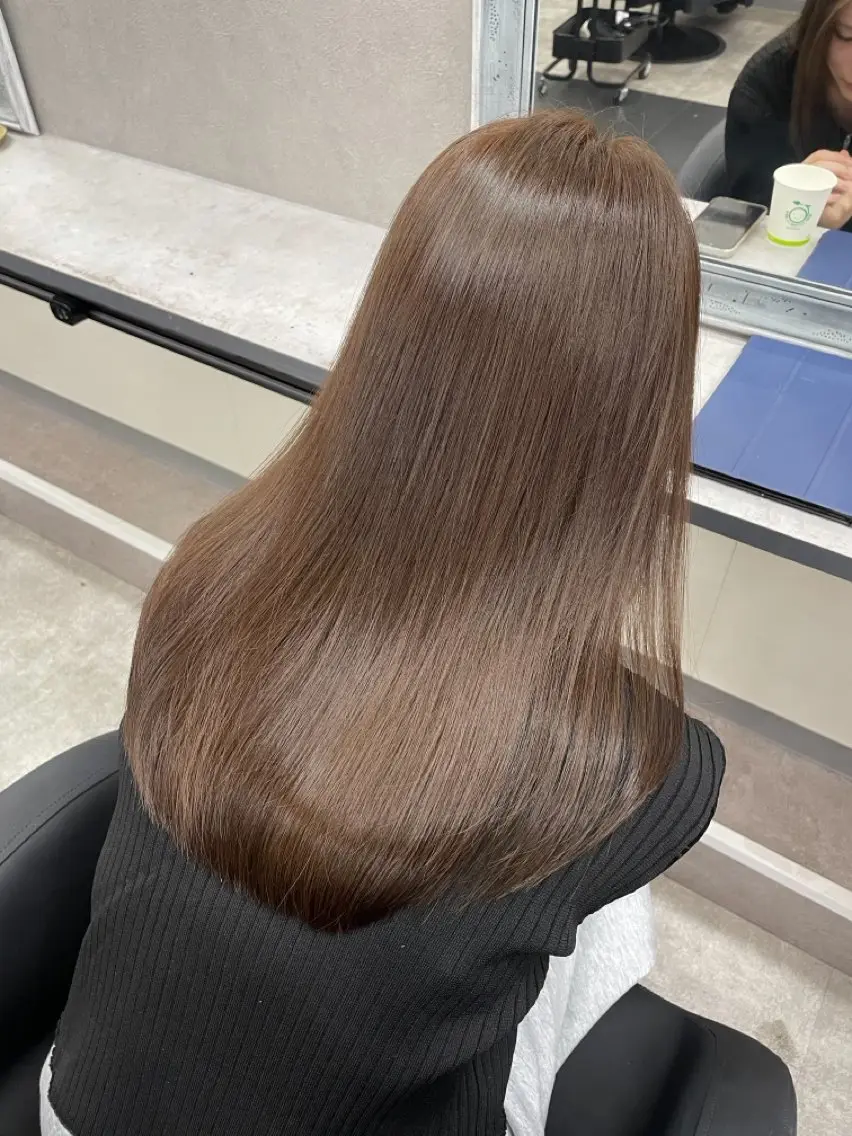 ミディアム カラー ブラウンカラー モカブラウン ヘアカラー トリートメント ダブルカラー メンズパーマ大成のヘアスタイル