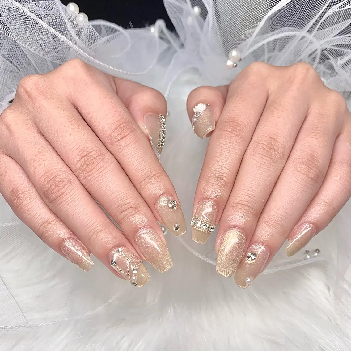 ネイル ジェルネイル 持ち込み ワンカラーネイル スカルプネイル xinh nailsのネイルデザイン