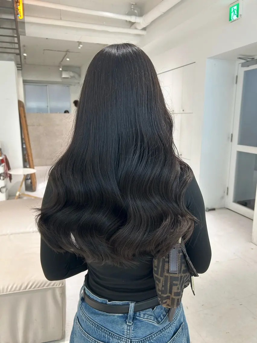 セミロング ヘアカラー 透明感color ˚✧₊amuのヘアスタイル