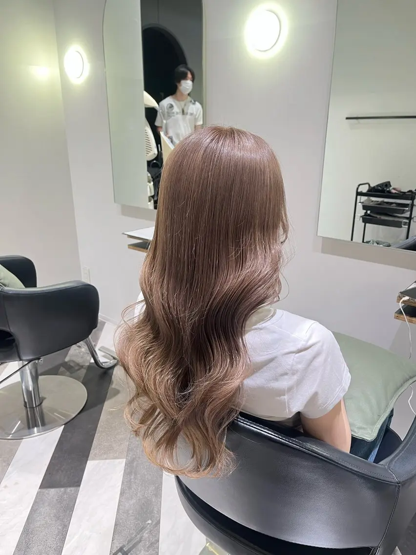カラー ベージュカラー ブリーチ ◎カットモデル 募集中 かりん◎のヘアスタイル