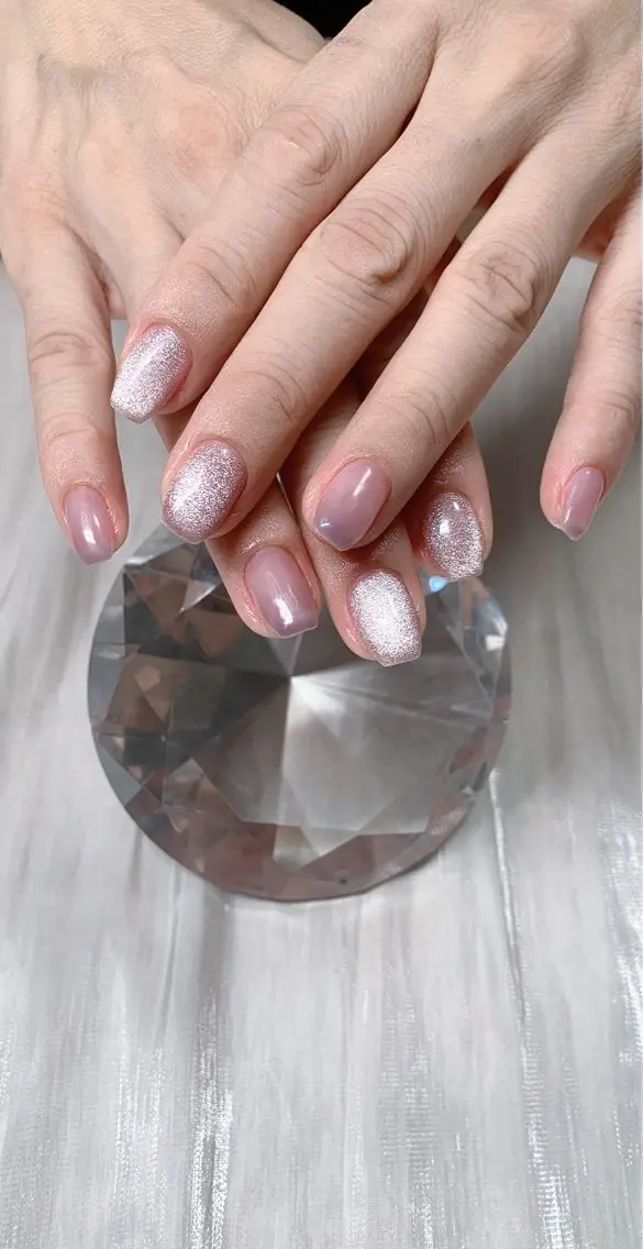 ネイル キラキラネイル オフィスネイル シンプルネイル 夏ネイル Cute Tips nailのネイルデザイン