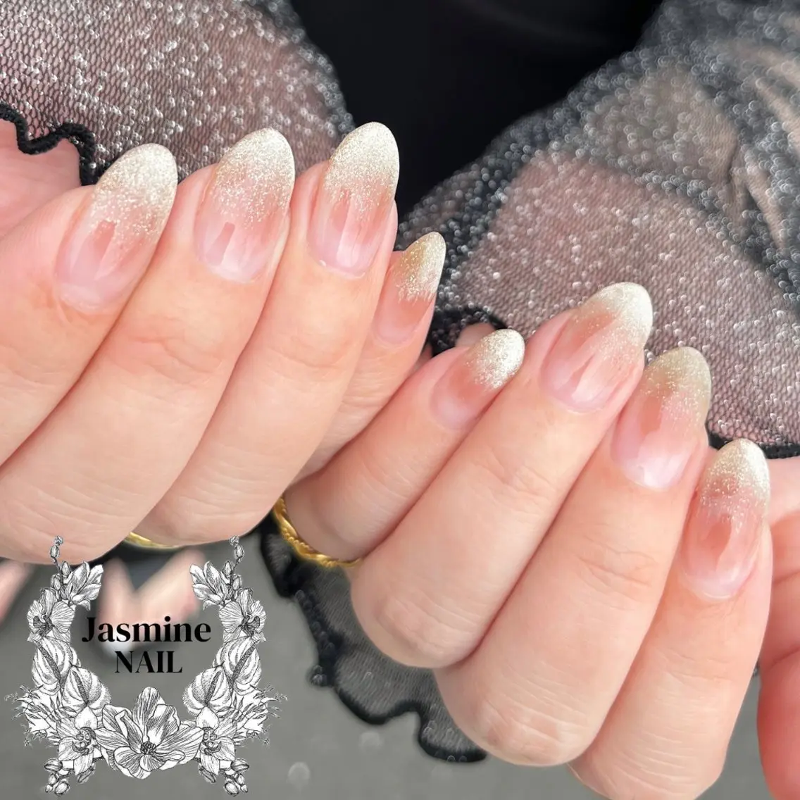 ネイル チークネイル ジェルネイル マグネットネイル Jasmine NAILのネイルデザイン