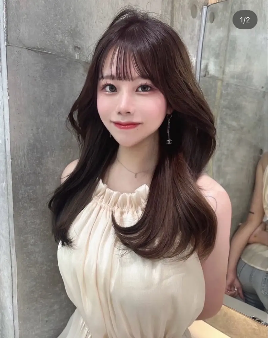 ロング カラー ヘアカラー 🤍ワンホンヘア ayaha🤍のヘアスタイル