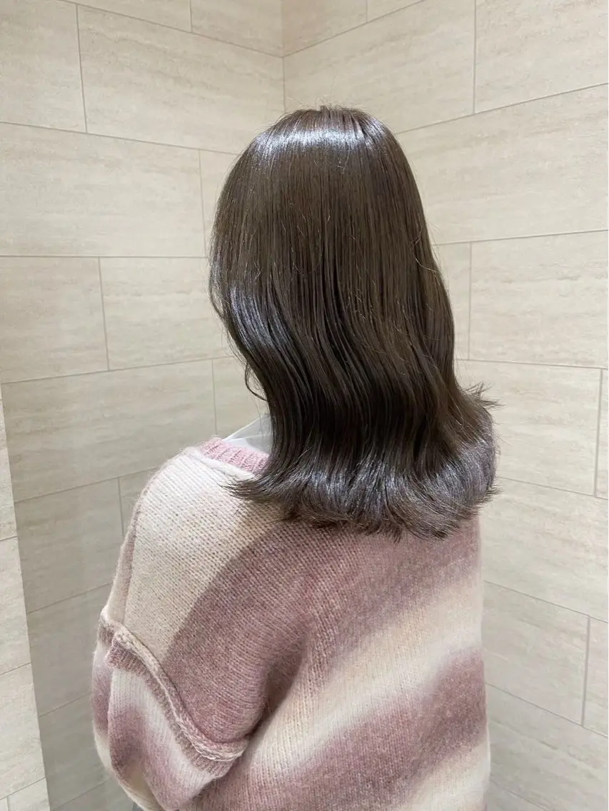 🌼ミニモ学割🌼ケア剤配合カラー+クイックトリートメント【グレージュ/ベージュ】の写真
