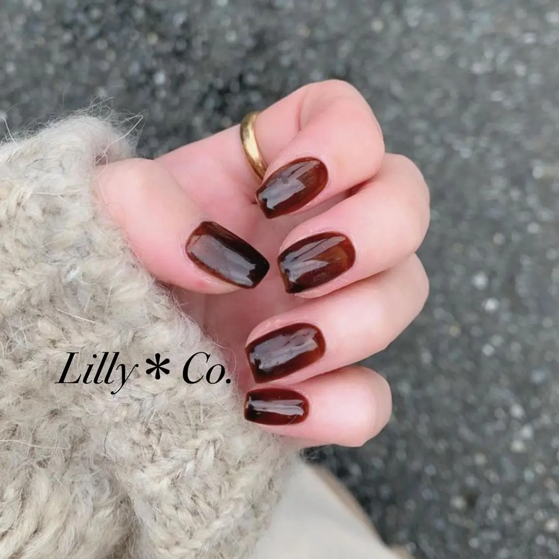 ネイル ワンカラーネイル ハンドネイル ハンドケア Lilly Co.のネイルデザイン