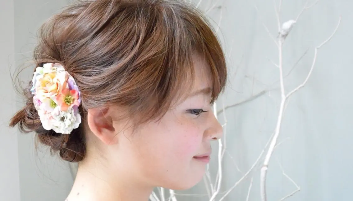 セミロング 仁城 了祐のヘアスタイル
