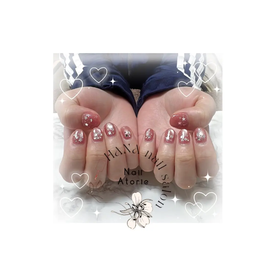 ネイル マグネットネイル シンプルネイル ハンドネイル HaNA 　nail salonのネイルデザイン