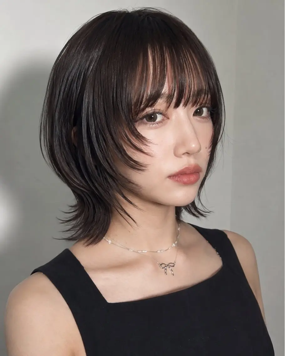 ショート カラー カット ヘアカラー トリートメント 小顔・顔まわり🦋 ウルフ❤︎ ͛めいのヘアスタイル