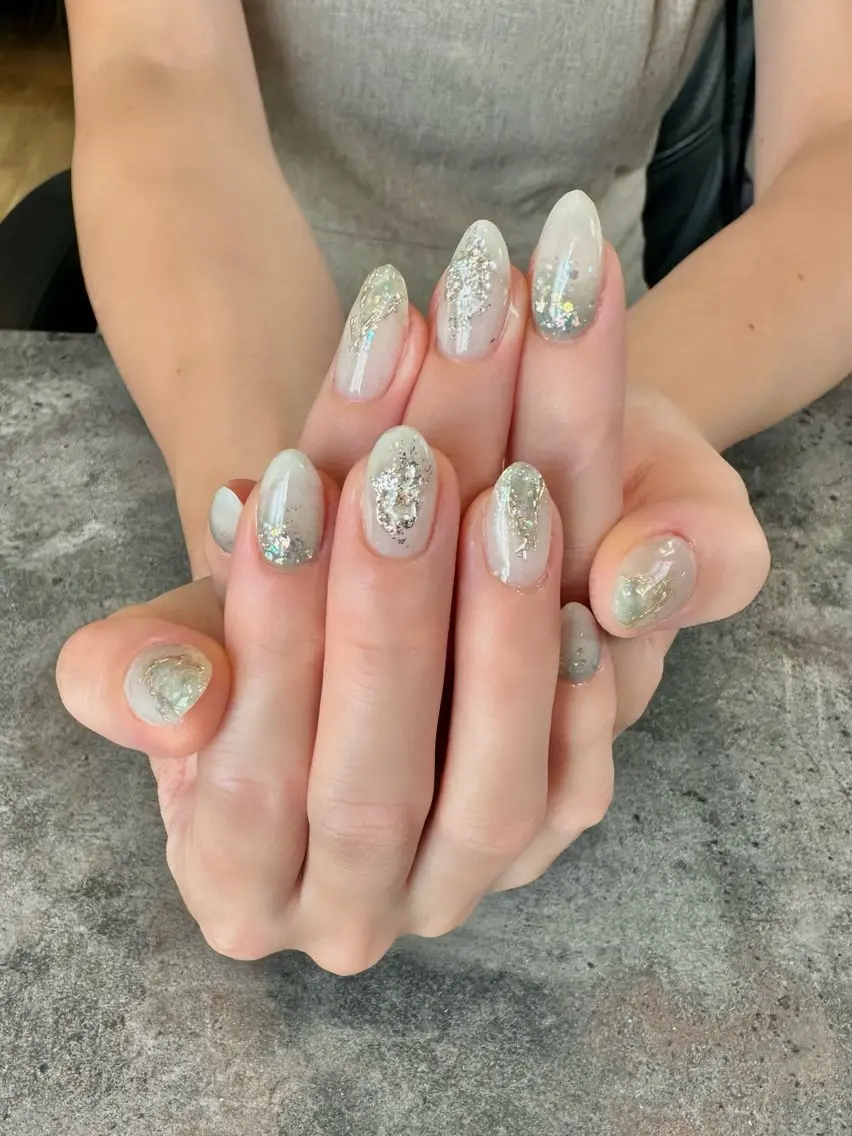 ネイル フラワーネイル 大理石ネイル(マーブル) ニュアンスネイル シンプルネイル nail salon amanoのネイルデザイン