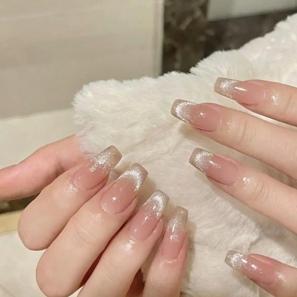 平日限定🦀️🦀️チップ長さだし+マグネットフレンチ/ビー玉マグネット/ベビーブーマー10900土日祝11900💕の写真