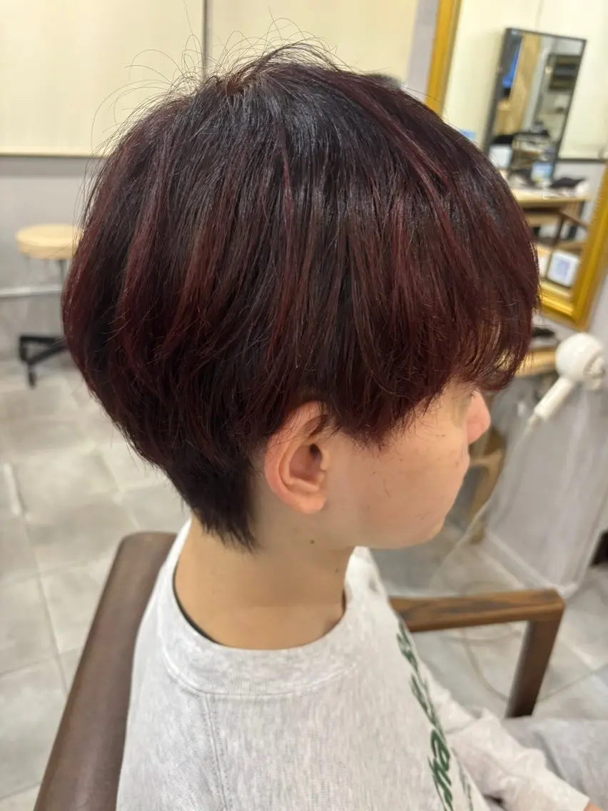 ショート カラー メンズ カット ヘアカラー トリートメント ❄️中野侑香❄️ ハイライト/ブリーチのヘアスタイル