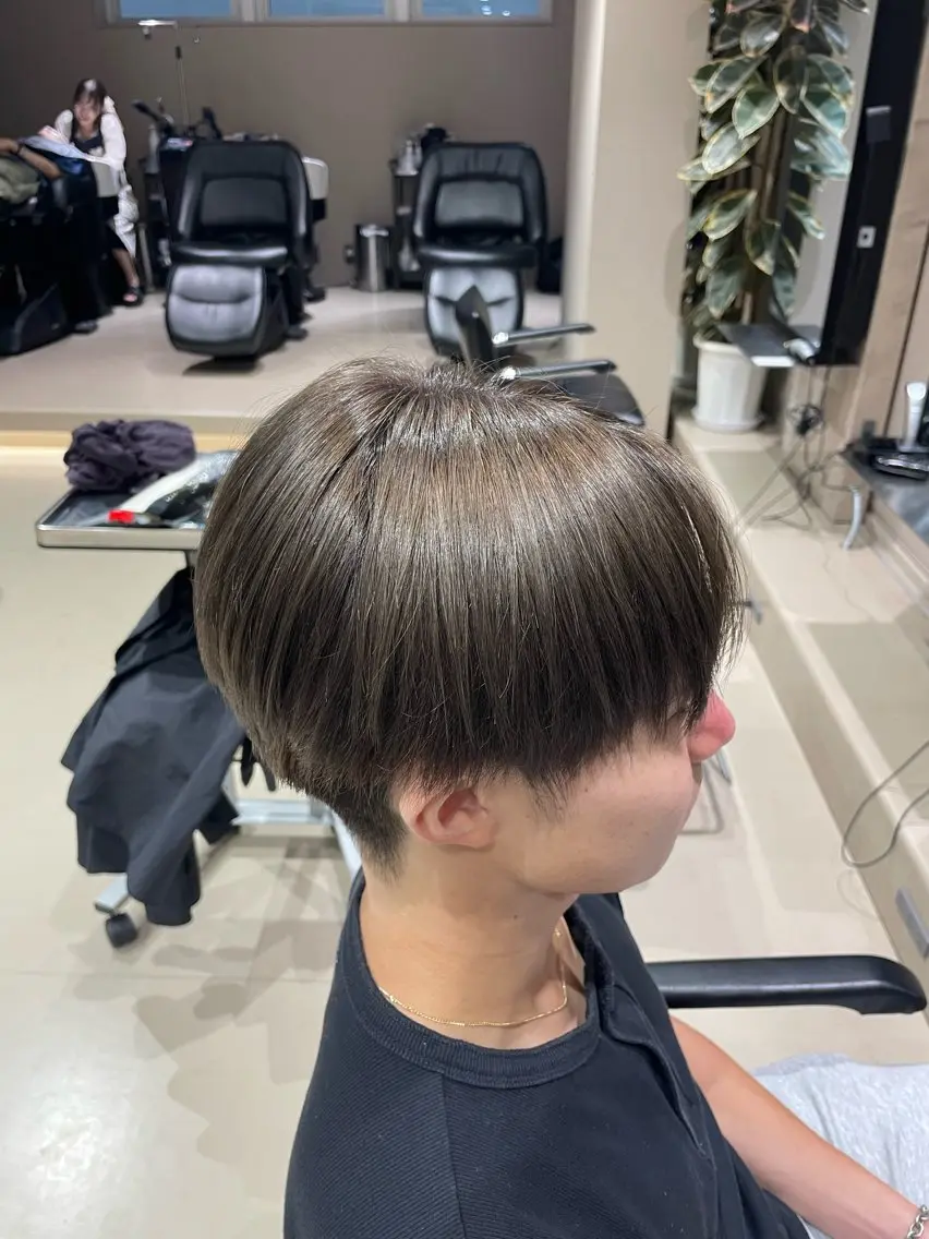 メンズ メンズブリーチ マッシュ けいせい/横浜/ カラー、パーマ、縮毛のヘアスタイル