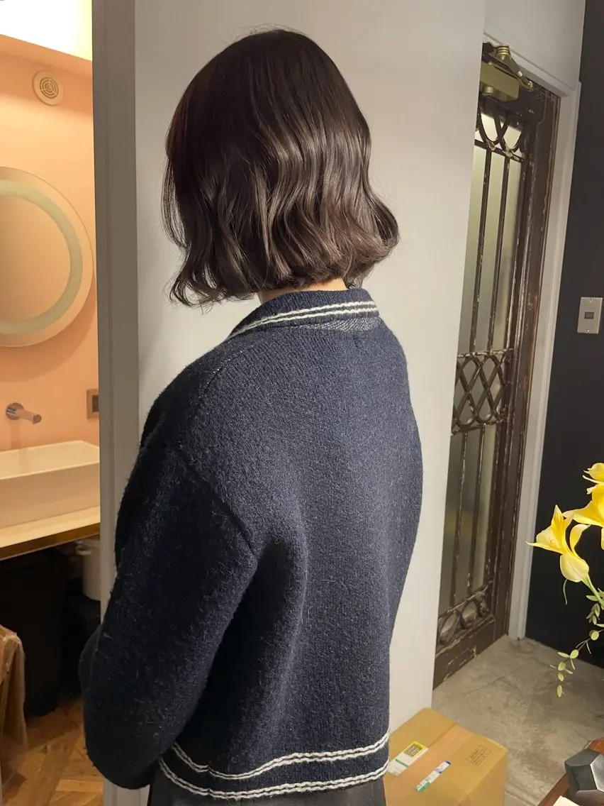 ショート カラー カット ヘアカラー トリートメント ボブ/ミディアム RIONAのヘアスタイル