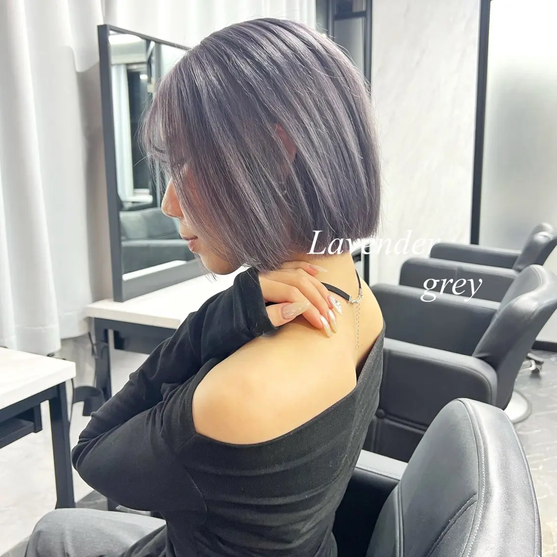 ショート カラー シールエクステ ハイトーンカラー エクステ ヘアカラー トリートメント シールエクステ特化 ハイトーン、NANAのヘアスタイル