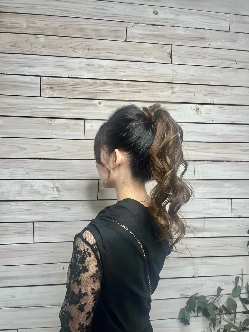セミロング 西林 玲那/ヘアセットのヘアスタイル