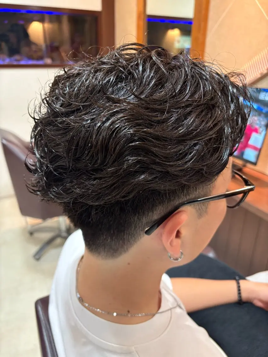 ショート パーマ メンズ メンズのモテヘア☁️ はまなか✂︎COLOのヘアスタイル