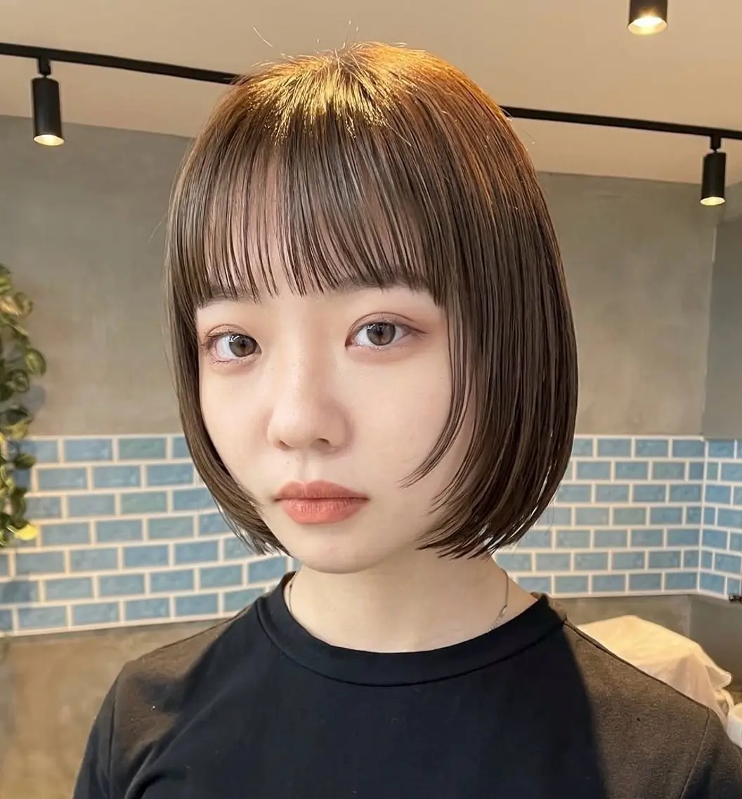 ショート カラー ボブレイヤー ボブ レイヤーカット カット ヘアカラー トリートメント 360°キレイなボブ /ミヤノのヘアスタイル