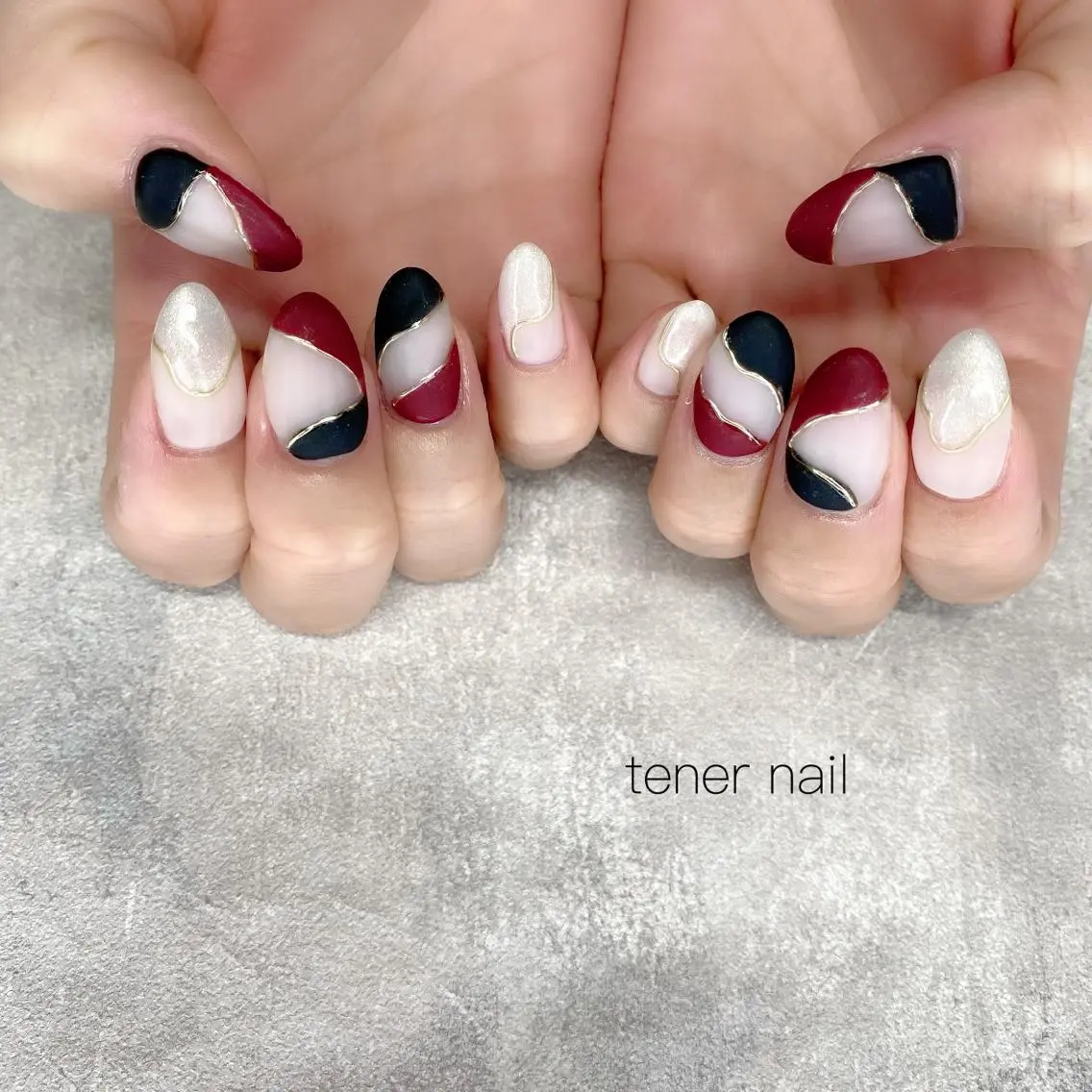 ネイル マットネイル テネルネイル tener nailのネイルデザイン