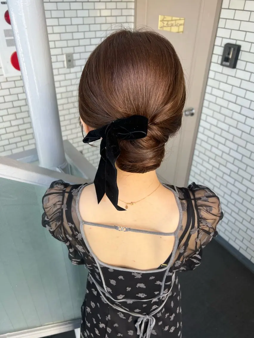 ヘアアレンジ ヘアセット 大人可愛いヘアメイク 💋🧚♀️しずかのヘアスタイル