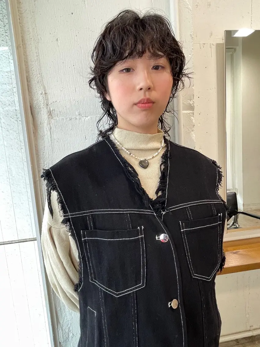 ミディアム カラー パーマ ミディアムパーマ カット ヘアカラー パーマ トリートメント レイヤー/似合わせ TAKUYAのヘアスタイル