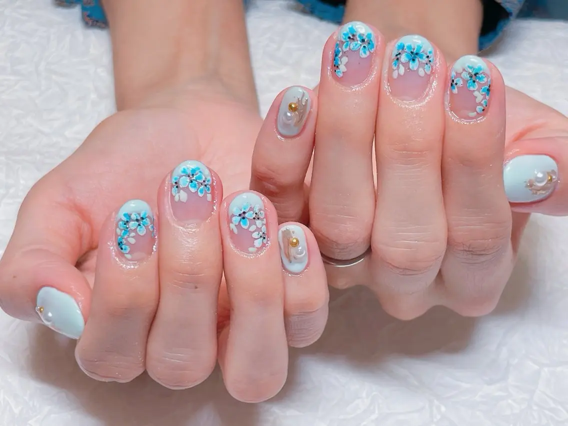 ネイル 春ネイル ハンドネイル ハンドケア 💫ゆか_ Nailartistのネイルデザイン