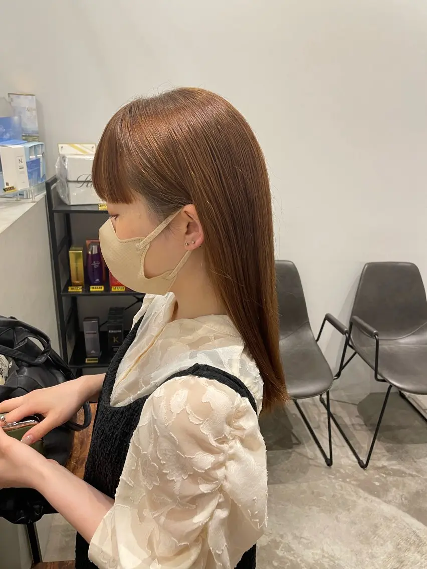 ミディアム レイヤーカット 🌱 はるかのヘアスタイル