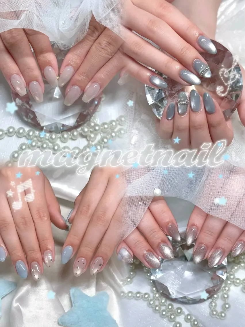 ネイル マグネットネイル ハンドネイル 🎀Mai 🎀のネイルデザイン