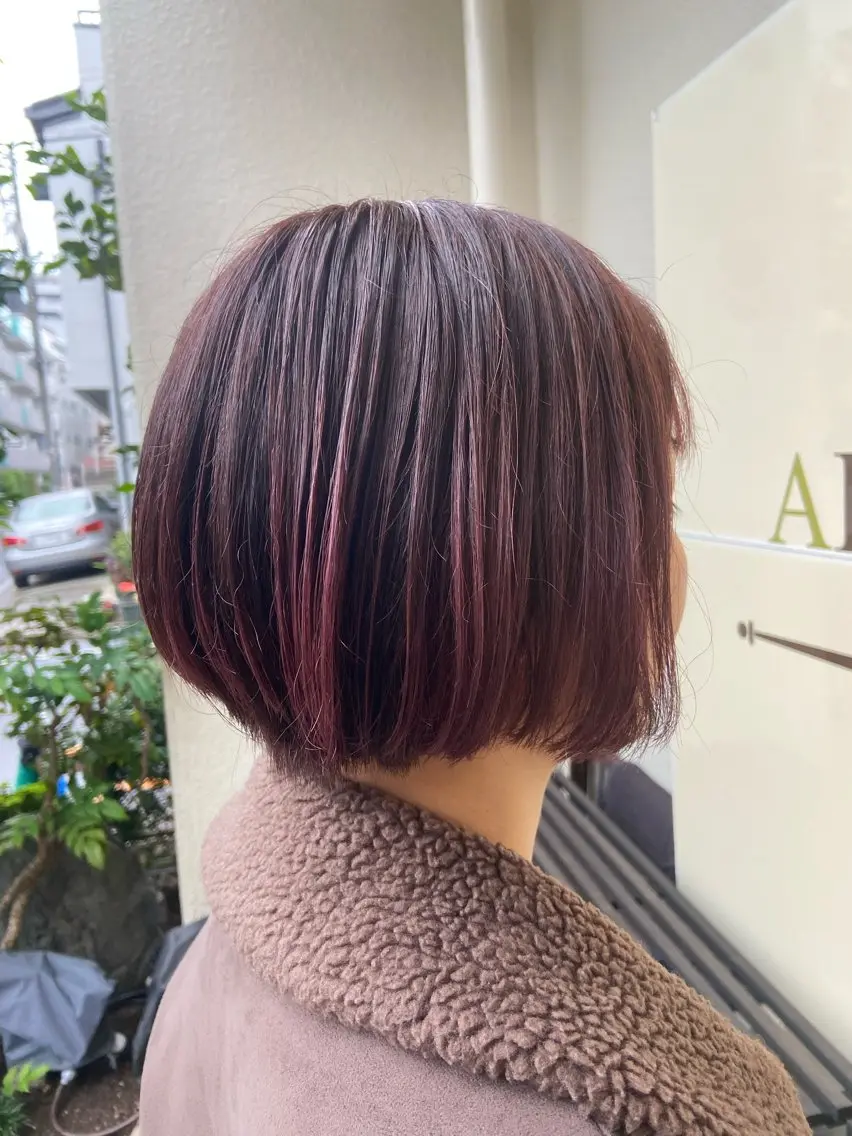 ショート カラー ショートボブ ボブ ショートヘア ヘアカラー ✨傷ませないカラー✨ Ryuのヘアスタイル