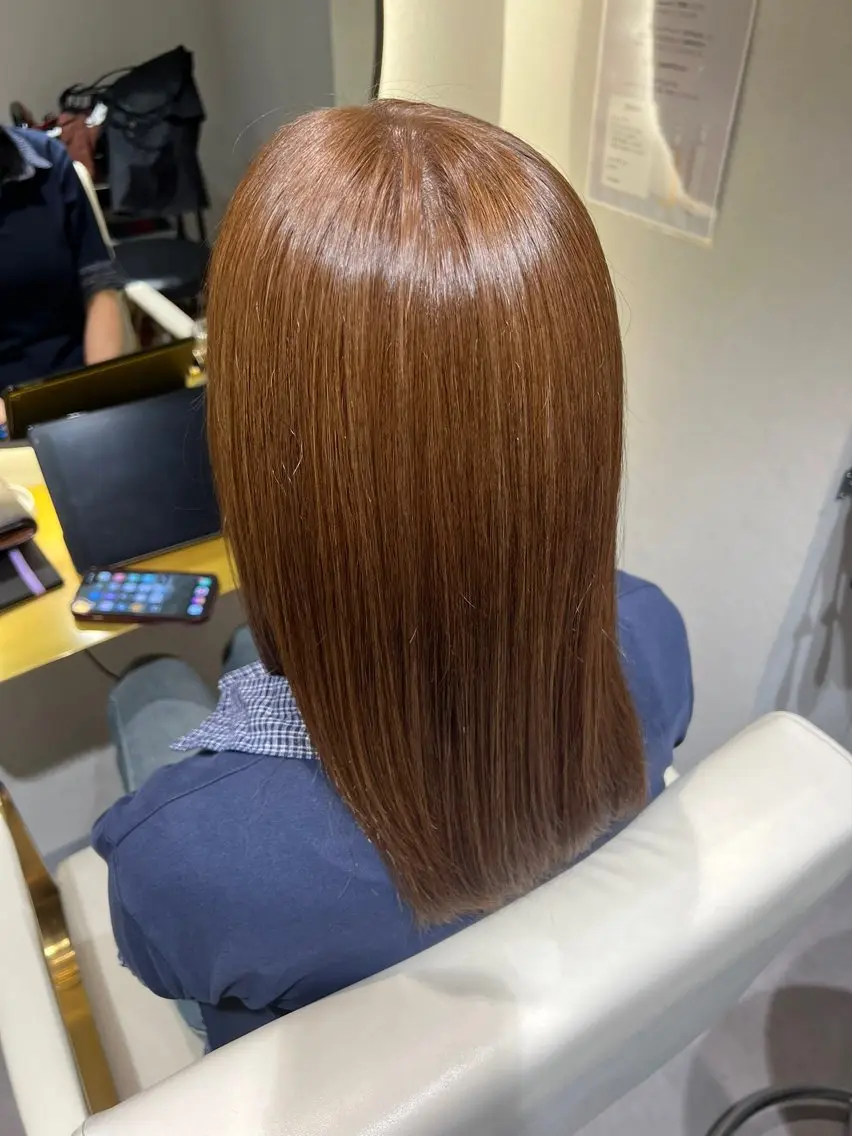 ミディアム カラー ヘアカラー 西川 凜のヘアスタイル