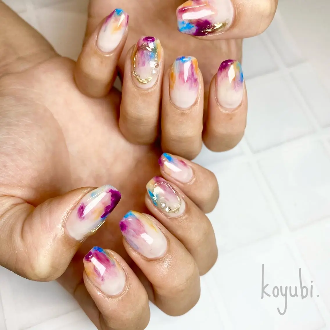 【ハンドオフなし】アートやり放題コース💅持ち込みデザイン🙆‍♀️パーツのせ放題【現金のみ】パラジェル+1100円の写真