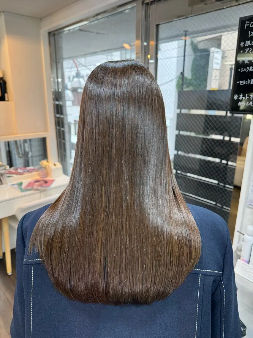 ロング 髪質改善 トリートメント 美髪髪質改善✨ 店長 天城由香のヘアスタイル
