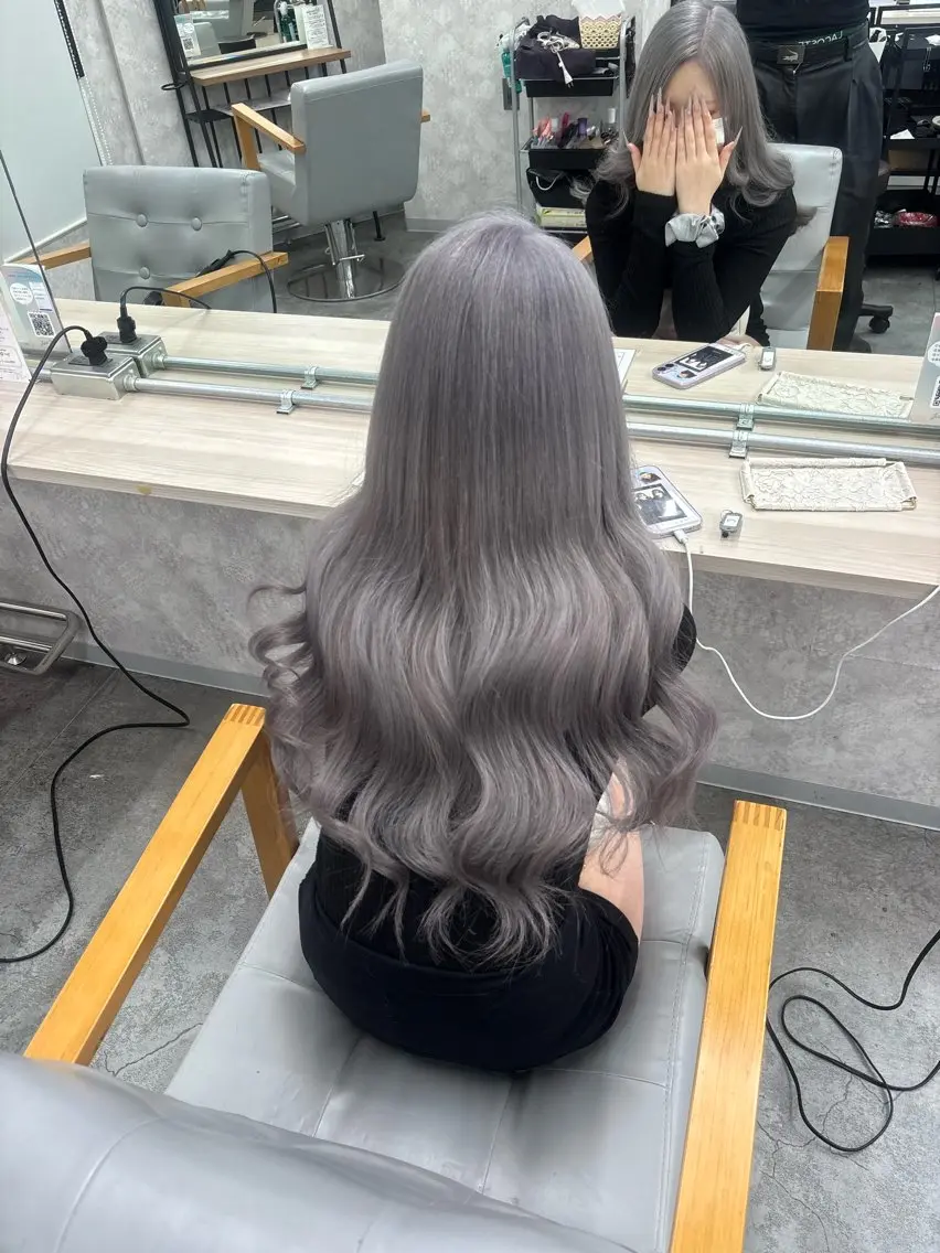 セミロング カラー ヘアカラー トリートメント ギャル/ハイトーン 特化/ルイヤのヘアスタイル