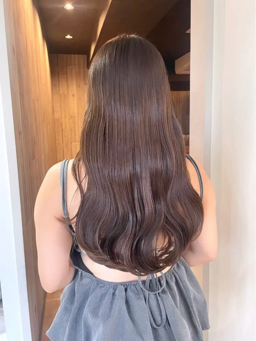 ロング カット ヘアカラー トリートメント ももか /韓国style🖤のヘアスタイル