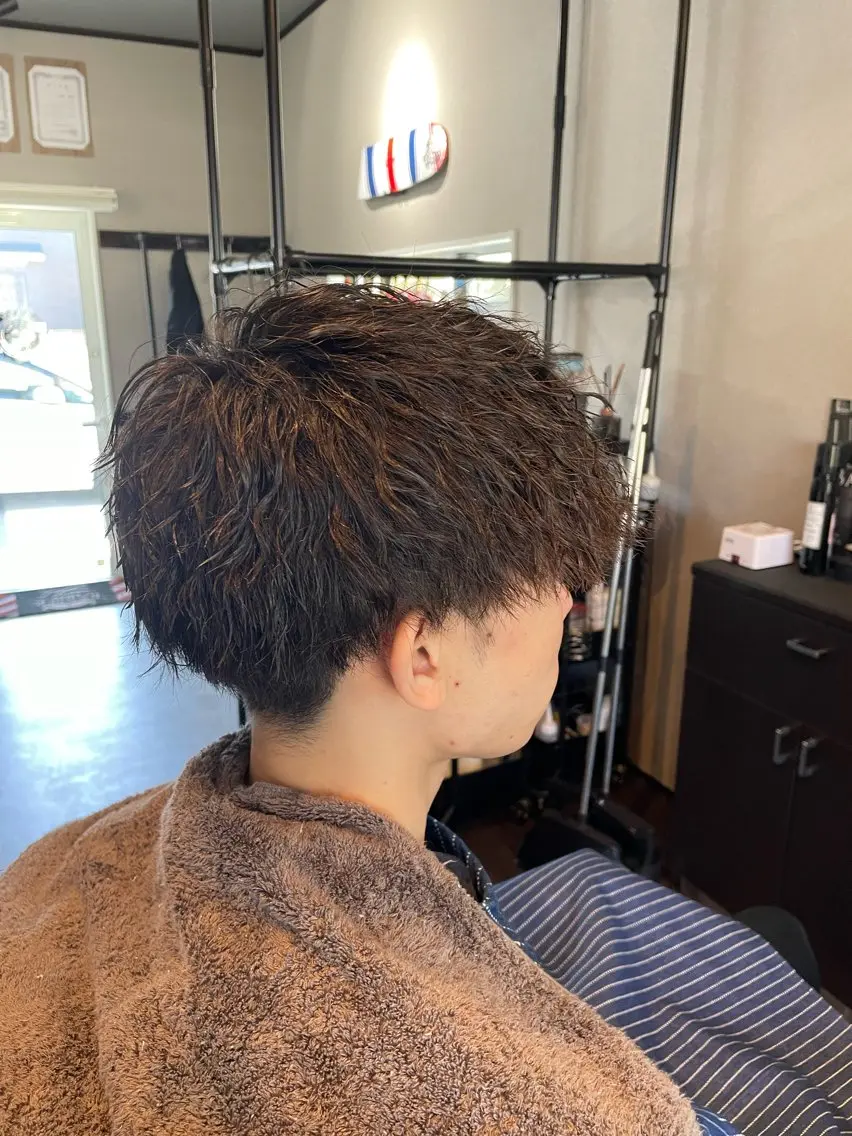 パーマ 京都フェードカット 田嶋勇祐のヘアスタイル