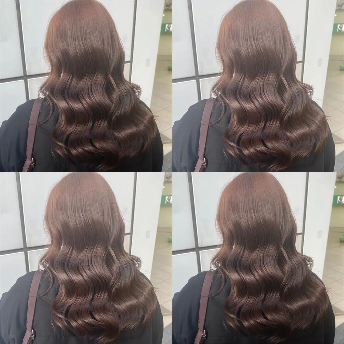 ロング カラー アッシュ アッシュグレー ベージュカラー ブリーチ ブラウンカラー 韓国レイヤー/ 顔周り💕田中将吾のヘアスタイル