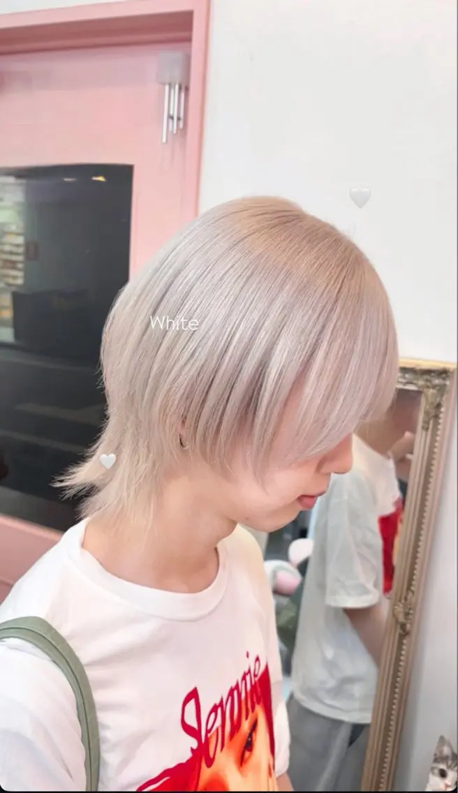 ショート カラー カット ヘアカラー トリートメント 韓国ヘア🎀マイカ| 新大久保のヘアスタイル